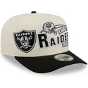 cepice-zaoblena-bezova-snapback-9fifty-a-frame-classic-las-vegas-raiders-nfl-new-era