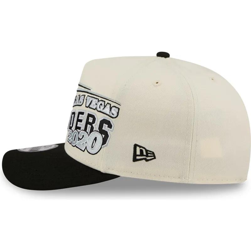 gorra-curva-beige-y-negra-snapback-9fifty-a-frame-classic-de-las-vegas-raiders-nfl-de-new-era