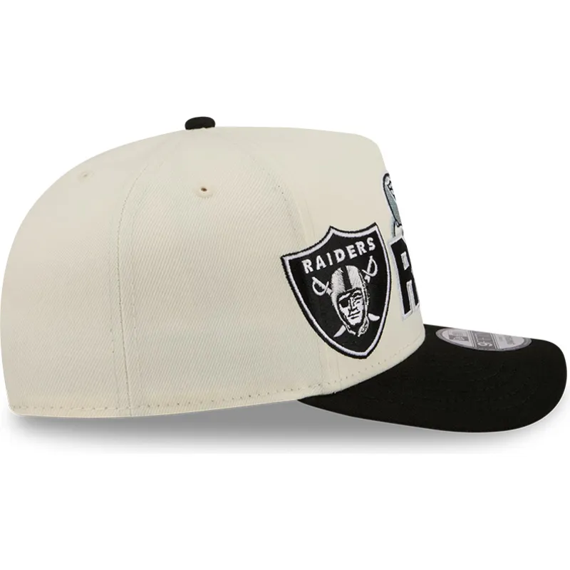 cepice-zaoblena-bezova-snapback-9fifty-a-frame-classic-las-vegas-raiders-nfl-new-era
