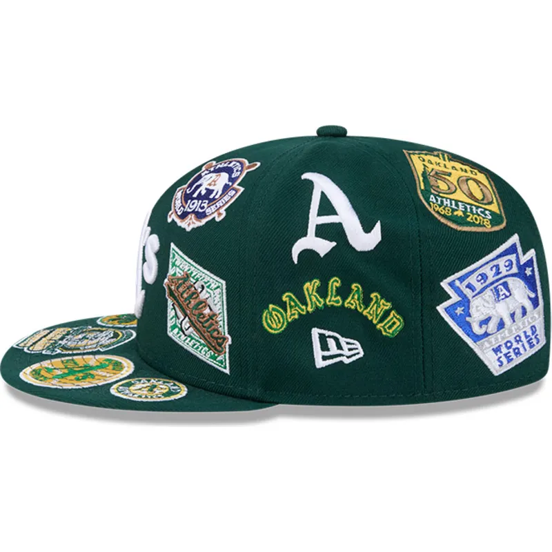 new-era-flat-brim-59fifty-all-over-oakland-athletics-mlb-green-fitted-cap