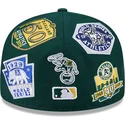gorra-plana-verde-ajustada-59fifty-all-over-de-oakland-athletics-mlb-de-new-era