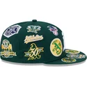 grune-enganliegende-59fifty-all-over-flat-cap-der-oakland-athletics-mlb-von-new-era