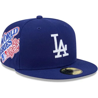 Gorra plana azul ajustada 59FIFTY Hidden Hit de Los Angeles Dodgers MLB de New Era