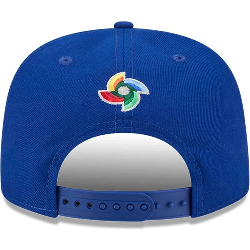 blaue-flache-snapback-kappe-9fifty-a-frame-italy-world-baseball-classic-2026-von-world-baseball-classic-von-new-era