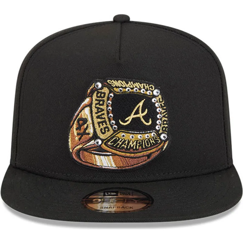 svart-platt-snapback-keps-9fifty-a-frame-ring-fran-atlanta-braves-mlb-av-new-era