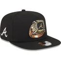 schwarze-flache-snapback-kappe-9fifty-a-frame-ring-der-atlanta-braves-mlb-von-new-era