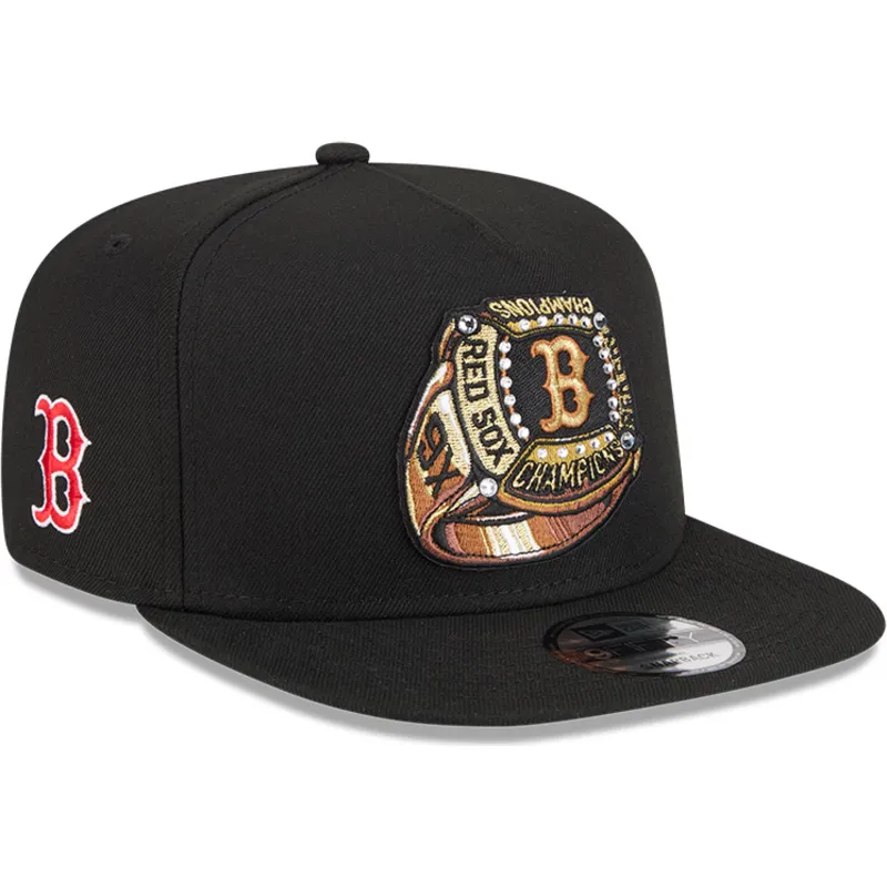 new-era-flat-brim-9fifty-a-frame-ring-boston-red-sox-mlb-black-snapback-cap