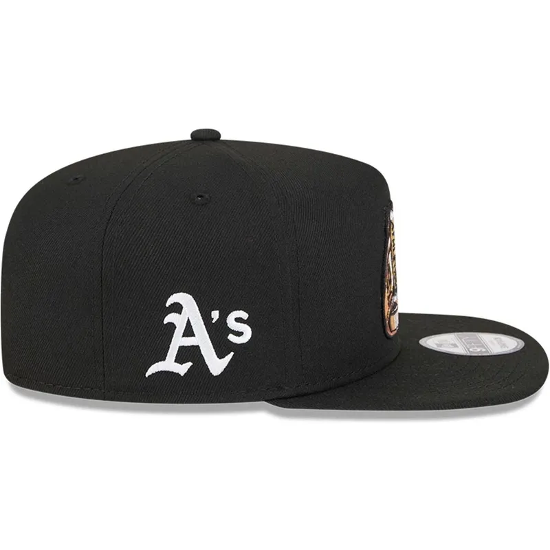 svart-platt-snapback-keps-9fifty-a-frame-ring-fran-oakland-athletics-mlb-av-new-era