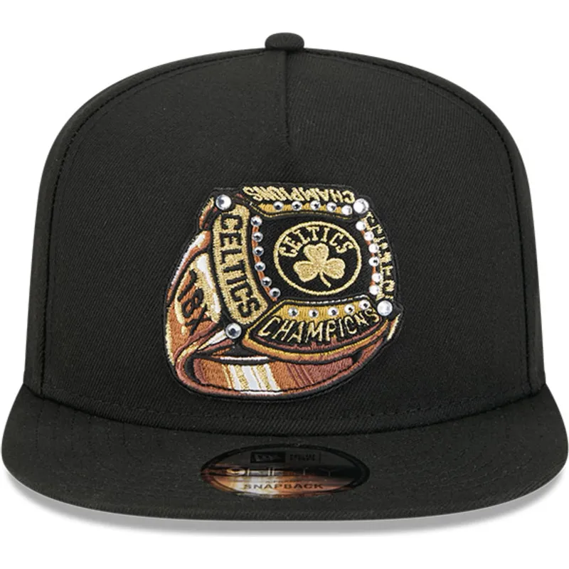 cepice-rovna-cerna-snapback-9fifty-a-frame-ring-boston-celtics-nba-new-era