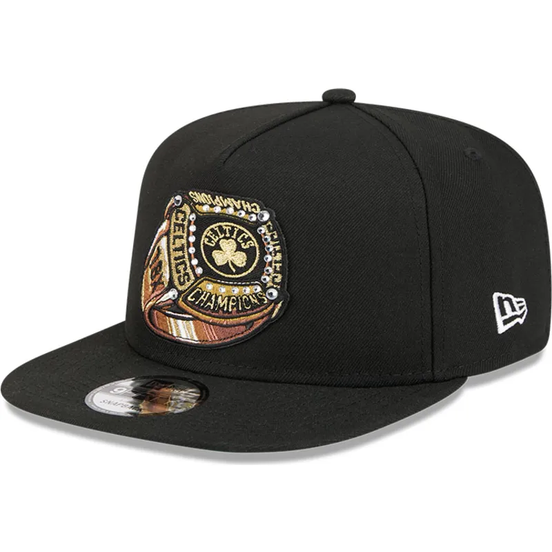 cepice-rovna-cerna-snapback-9fifty-a-frame-ring-boston-celtics-nba-new-era