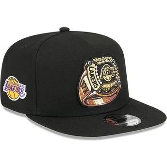 Cap rovná black snapback 9FIFTY A Frame Ring Los Angeles Lakers NBA New Era