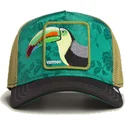 trucker-kappe-grun-tukan-vistoso-belize-toucan-the-farm-von-goorin-bros