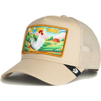 Čepice zaoblená žádné zvíře béžová snapback gallo Get That Worm Greener Grass The Farm The Farm de Goorin Bros.