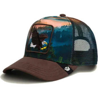 Čepice zaoblená žádné zvíře vícebarevná snapback águila Freedom Eagle In The Element The Farm The Farm de Goorin Bros.