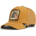 gorra-trucker-marron-cabra-golden-goat-metallic-the-farm-de-goorin-bros