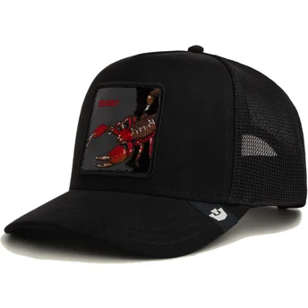 Čepice zaoblená žádné zvíře černá snapback escorpión Deadly Black Out Scorpion Metallic The Farm The Farm de Goorin Bros.