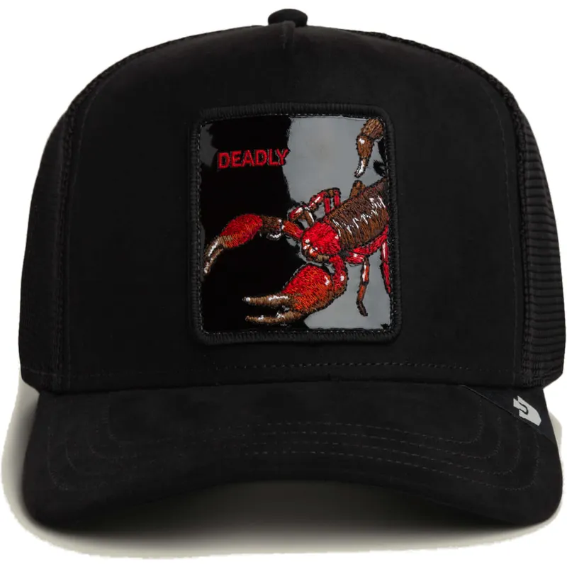 cepice-zaoblena-cerna-snapback-deadly-black-out-scorpion-metallic-the-farm-goorin-bros