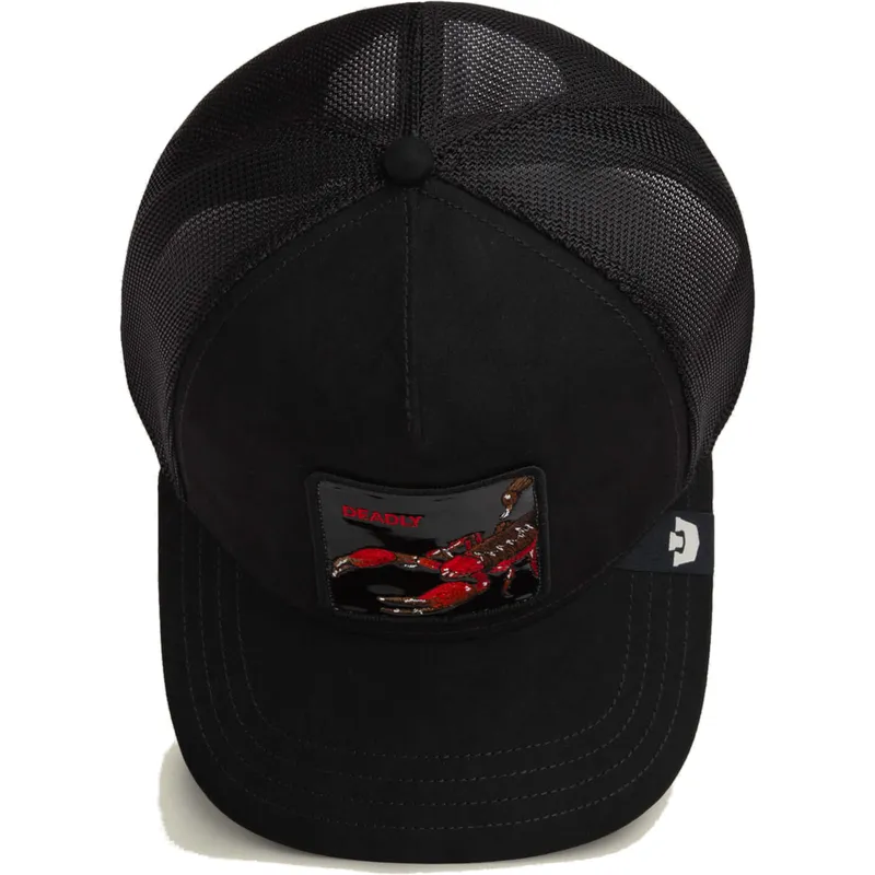 svart-trucker-keps-skorpion-deadly-black-out-scorpion-metallic-the-farm-fran-goorin-bros