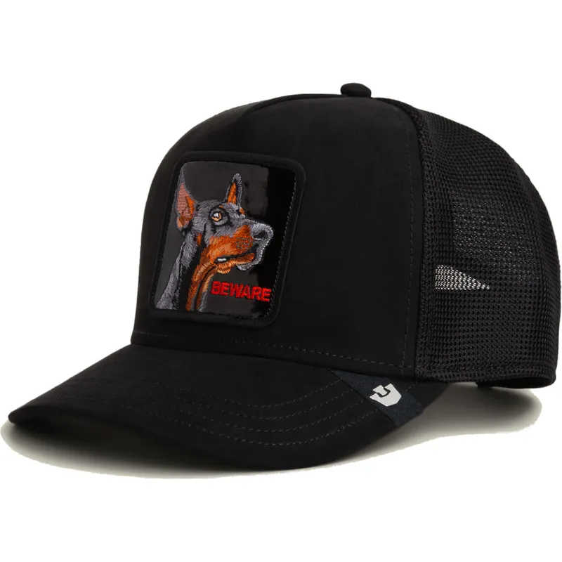 cepice-zaoblena-cerna-snapback-black-out-doberman-metallic-the-farm-goorin-bros