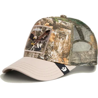 Čepice zaoblená žádné zvíře maskáčová snapback águila Realtree Edge Represent Eagle The Farm The Farm de Goorin Bros.
