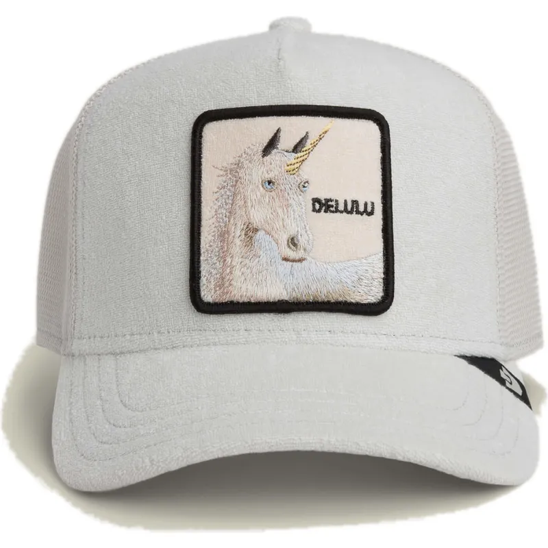 gorra-trucker-gris-unicornio-delulu-terry-cloth-the-farm-de-goorin-bros