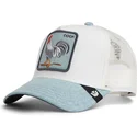 cepice-zaoblena-zadne-zvire-modra-snapback-cock-denim-rooster-the-farm-the-farm-de-goorin-bros
