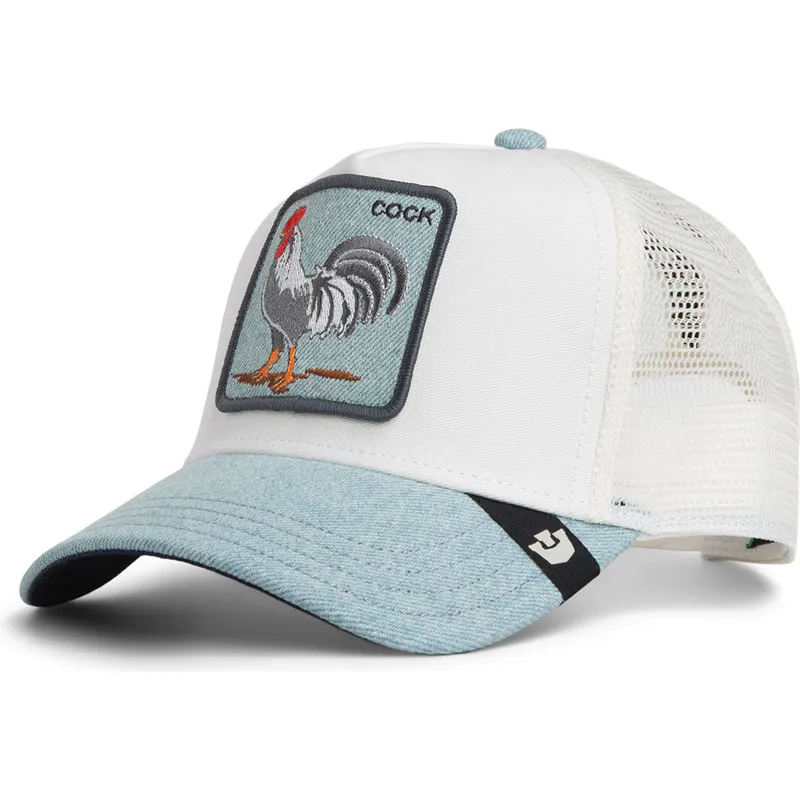 cepice-zaoblena-zadne-zvire-modra-snapback-cock-denim-rooster-the-farm-the-farm-de-goorin-bros