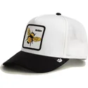gorra-trucker-blanca-y-negra-abeja-queen-microsuede-bee-the-farm-de-goorin-bros