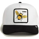 trucker-cap-weiss-und-schwarz-biene-queen-microsuede-bee-the-farm-von-goorin-bros