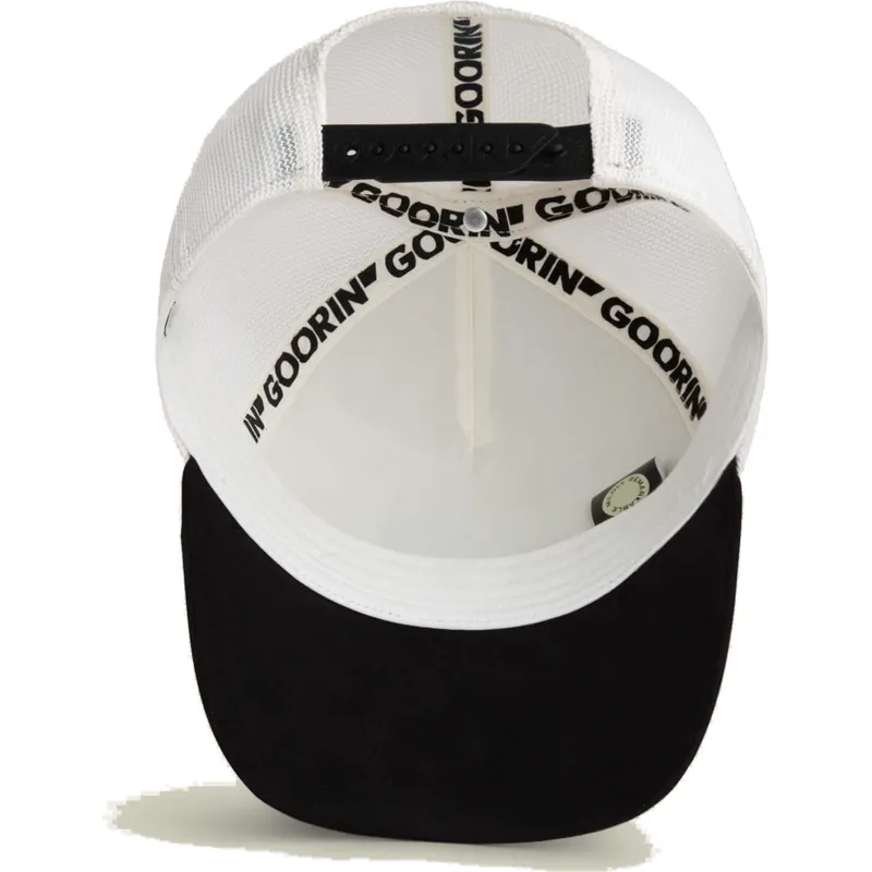 gorra-trucker-blanca-y-negra-abeja-queen-microsuede-bee-the-farm-de-goorin-bros