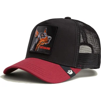 Čepice zaoblená žádné zvíře černá snapback perro dóberman Beware The Farm The Farm de Goorin Bros.