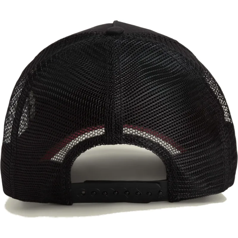 truckerkeps-svart-och-rod-dobermann-hund-beware-the-farm-fran-goorin-bros