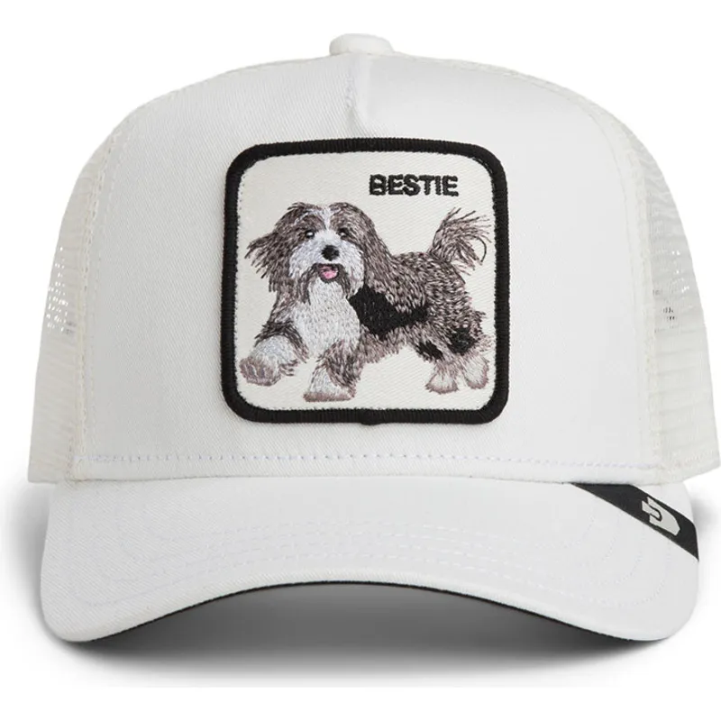 gorra-trucker-blanca-para-nino-perro-bestie-mini-the-farm-de-goorin-bros