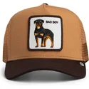 truckerkeps-brun-for-barn-hund-rottweiler-bad-boy-mini-the-farm-fran-goorin-bros