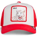 trucker-cap-weiss-und-rot-fur-jungen-tiger-rush-wild-the-farm-von-goorin-bros