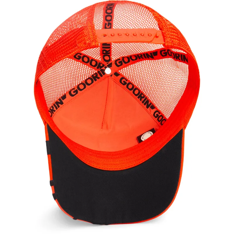 cepice-zaoblena-zadne-zvire-oranzova-snapback-guepardo-blazing-flames-the-farm-the-farm-de-goorin-bros