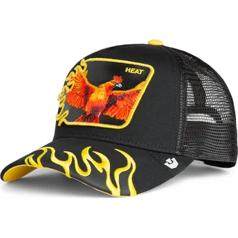 Čepice zaoblená žádné zvíře černá snapback fénix Heat Flames The Farm The Farm de Goorin Bros.