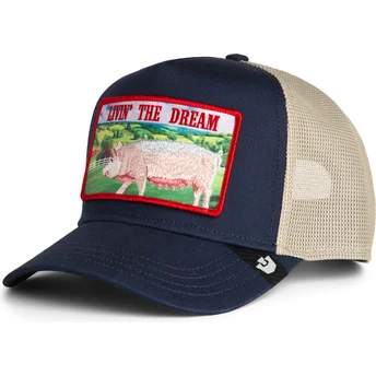 Čepice zaoblená námořnická modrá snapback Livin' The Dream Greener Grass The Farm Goorin Bros.