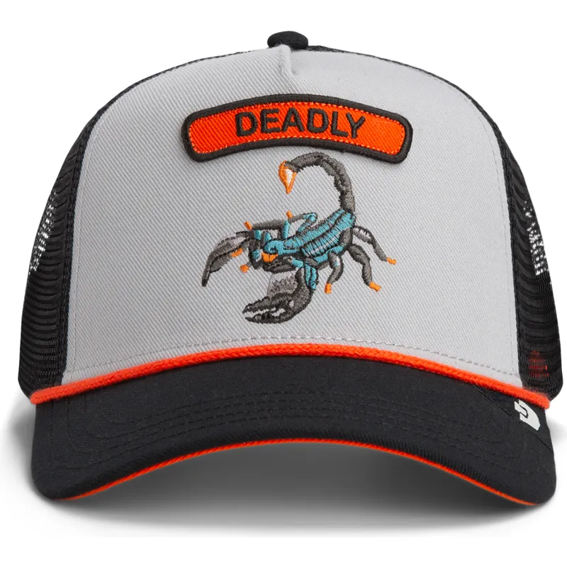 cepice-zaoblena-zadne-zvire-seda-snapback-escorpion-pop-rocker-scorpion-the-farm-the-farm-de-goorin-bros