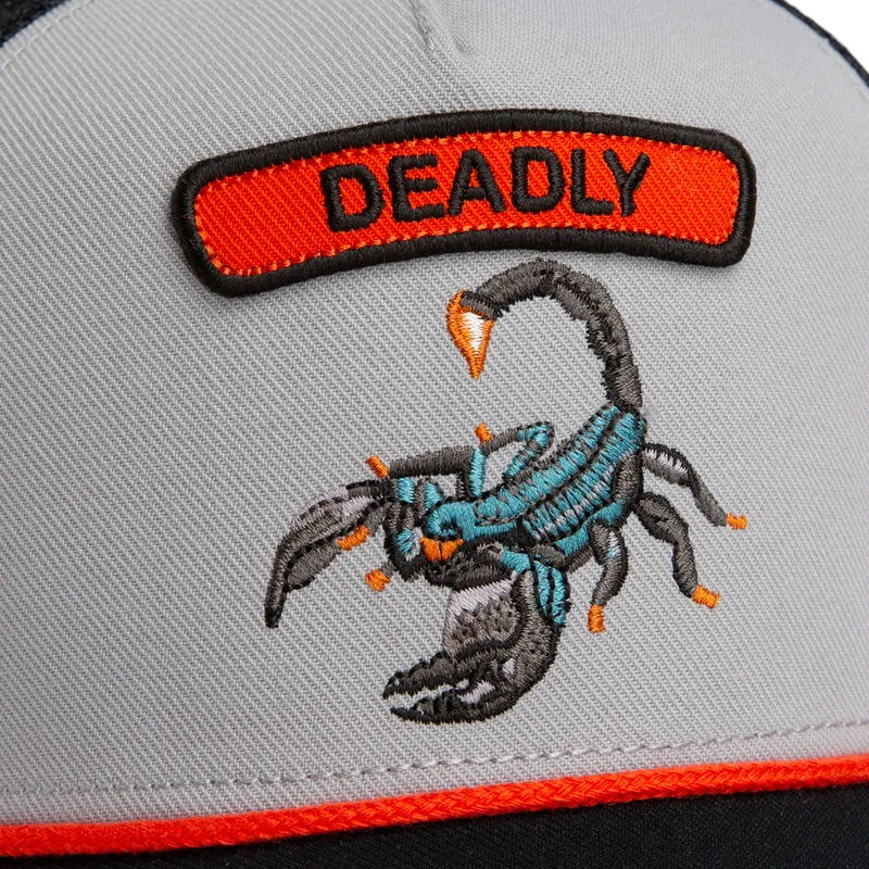 trucker-cap-grau-skorpion-pop-rocker-scorpion-the-farm-von-goorin-bros