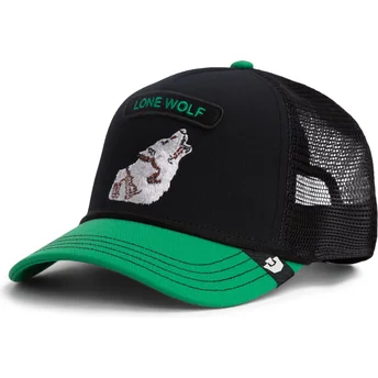 Gorra trucker verde lobo Pop Rocker Lone Wolf The Farm de Goorin Bros.
