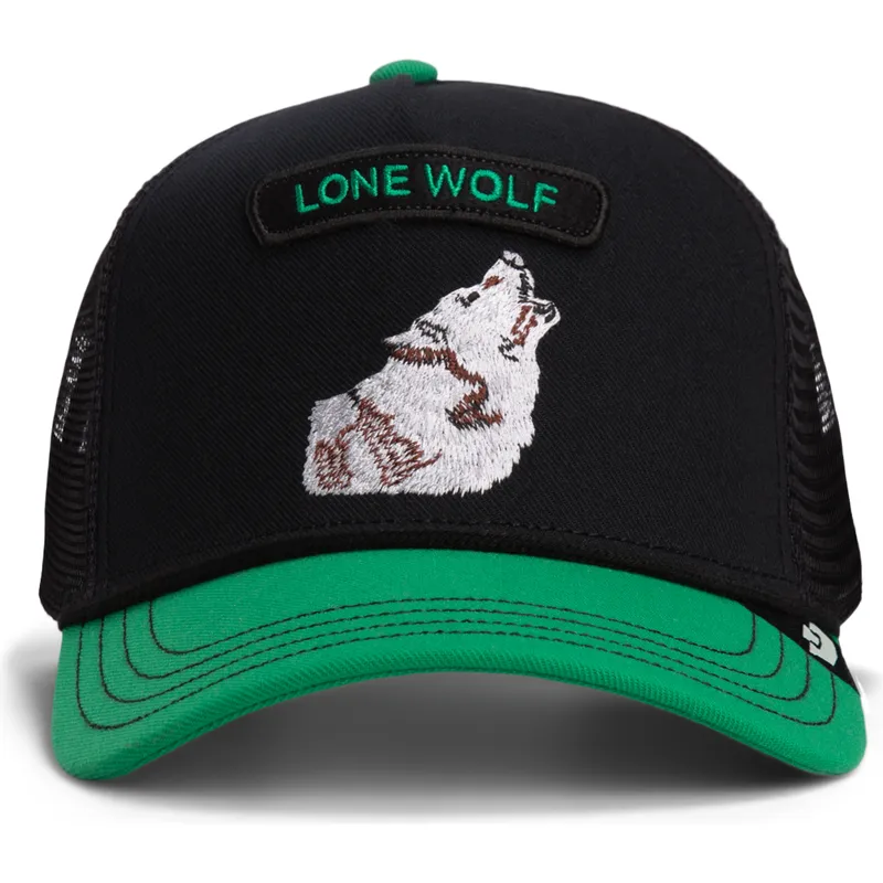 cepice-zaoblena-zadne-zvire-zelena-snapback-lobo-pop-rocker-lone-wolf-the-farm-the-farm-de-goorin-bros