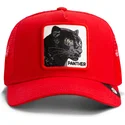 rote-trucker-kappe-panther-rush-panther-the-farm-von-goorin-bros