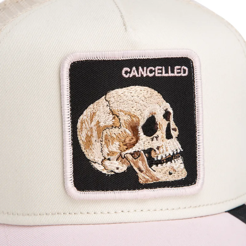 trucker-cap-beige-und-rosa-totenkopf-the-cancelled-skull-whisper-the-farm-von-goorin-bros