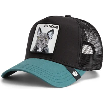 Čepice zaoblená žádné zvíře černá snapback perro bulldog francés Frenchie The Farm The Farm de Goorin Bros.