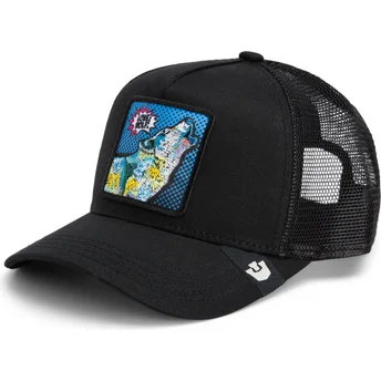 Čepice zaoblená žádné zvíře černá snapback lobo Lone Wolf Pop Art 2 The Farm The Farm de Goorin Bros.