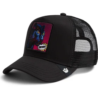 Čepice zaoblená žádné zvíře černá snapback pantera Panther Pop Art 2 The Farm The Farm de Goorin Bros.
