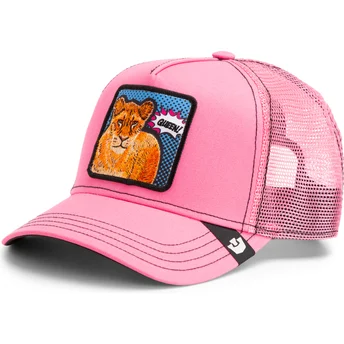 Trucker-Cap rosa Löwin Queen Pop Art 2 The Farm von Goorin Bros.