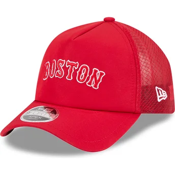 Čepice zaoblená červená snapback 9FORTY APEX BP Letters Boston Red Sox MLB New Era