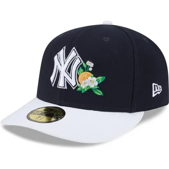 Čepice zaoblená námořnická modrá přiléhavá 59FIFTY Spring Training New York Yankees MLB New Era